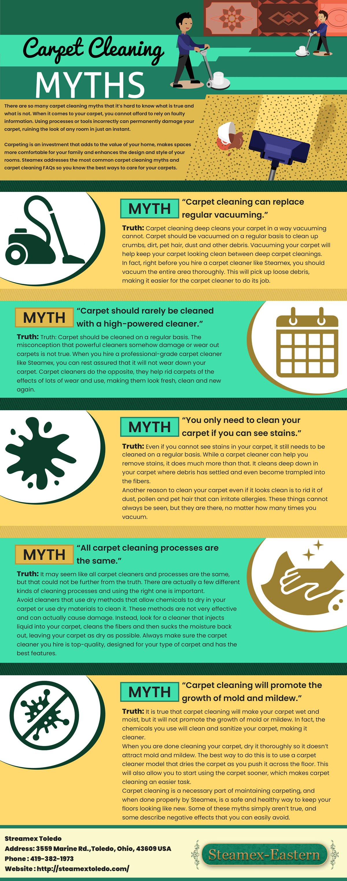 Toledo Carpet Cleaning Myths